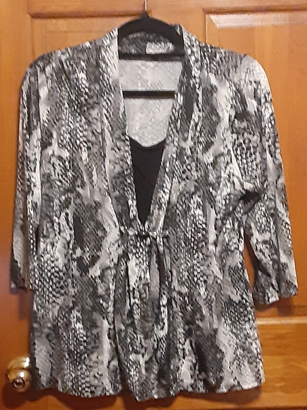 Elementz  Snakeskin Print Pullover Top